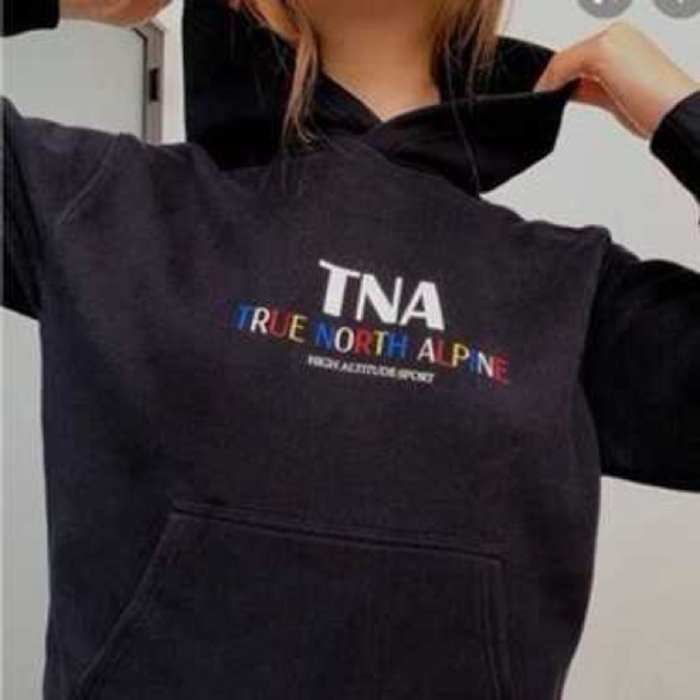SOLD TNA Light Gray Hoodie size small - Picture 3 of 3